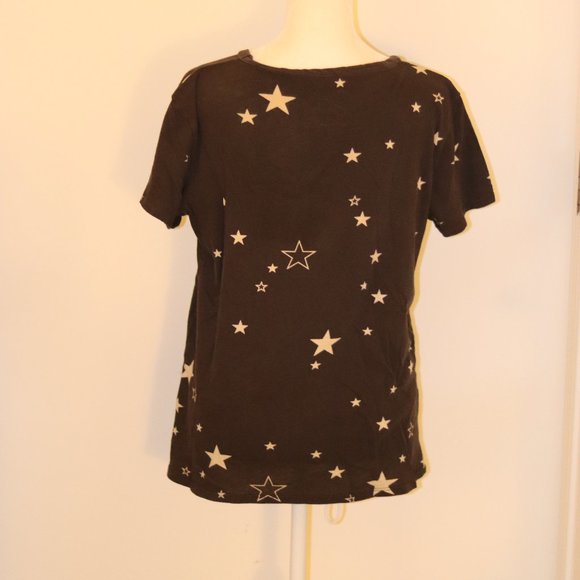 Chaser Brown Stars T-Shirt Size Small - Picture 2 of 4